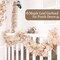 6FT Fall Garland for Mantel – Artificial Maple Leaf Garland for Thanksgiving, Home, Wedding, Fireplace, Party, and Christmas Décor (White)